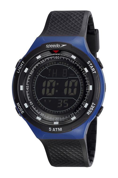 Relógio Speedo Masculino Digital LCD Positivo Preto