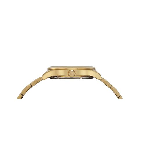 Relógio Feminino Visor Preto Dourado
