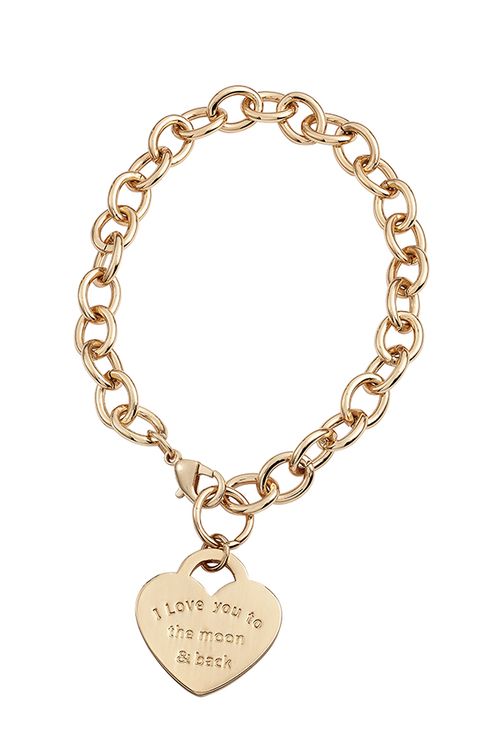 Kit Relógio Feminino Coração com Pulseira Dourado