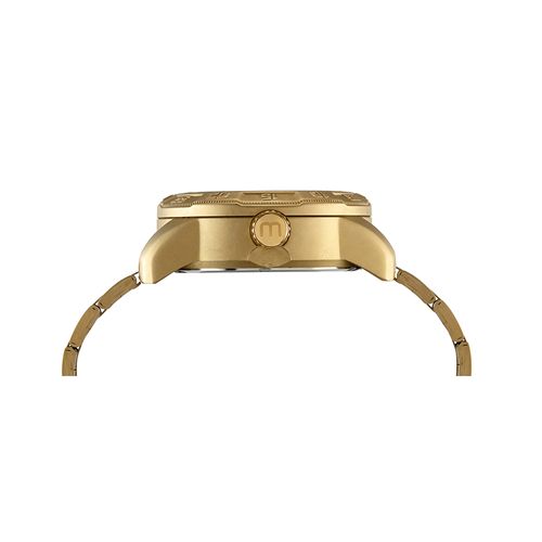 Relógio Masculino Luz Efeito Infinito Dourado