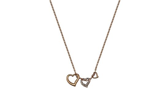 Kit Relógio Feminino com Colar Dourado