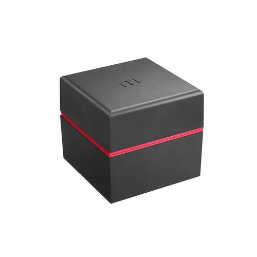 Relógio Masculino Visor Preto Moderno Prata