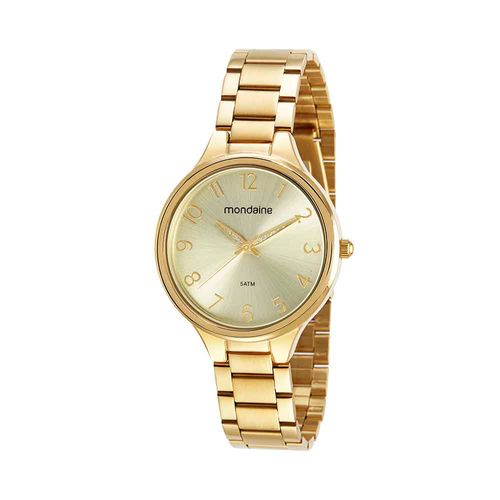 Relógio Feminino Casual Dourado