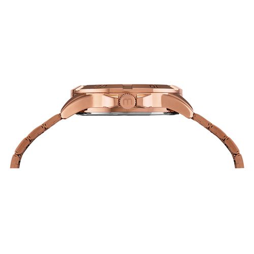 Relógio Masculino Calendário Casual Rose Gold