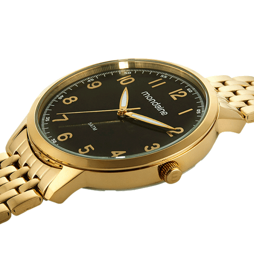 Relógio Masculino Social Dourado