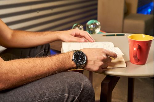 Relógio Masculino Pulseira Mesclada Prata
