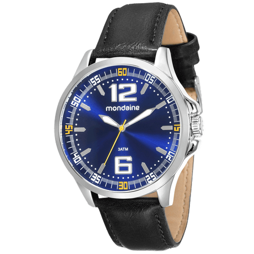 Relógio Masculino com Marcadores de Minutos Preto