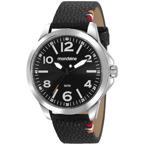 Relógio Masculino Pulseira Diferenciada Preto