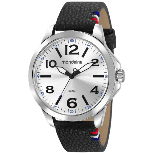 Relógio Masculino Casual Pulseira Texturizada Preto