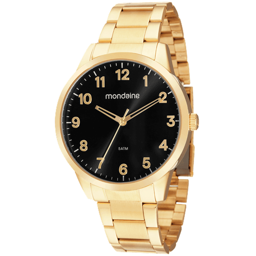 Relógio Masculino Casual Dourado