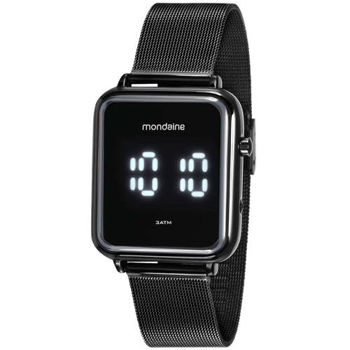 Relógio Masculino Quadrado Digital Led Preto