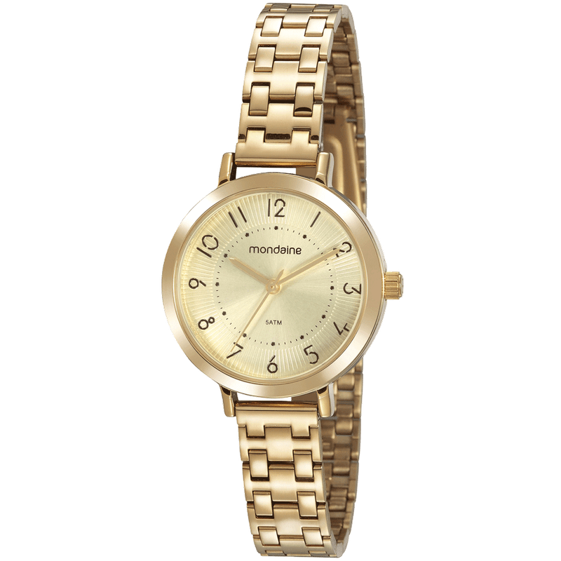 REVERIE 200 × 3 Relógio Feminino Visor Texturizado Dourado