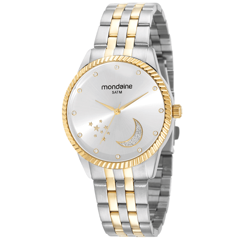 めいよ② Tênis Street Branco e dourado 218-009-15 | Loja Via Marte