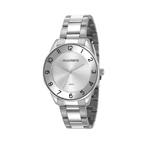Relógio Feminino Minimalista Prata