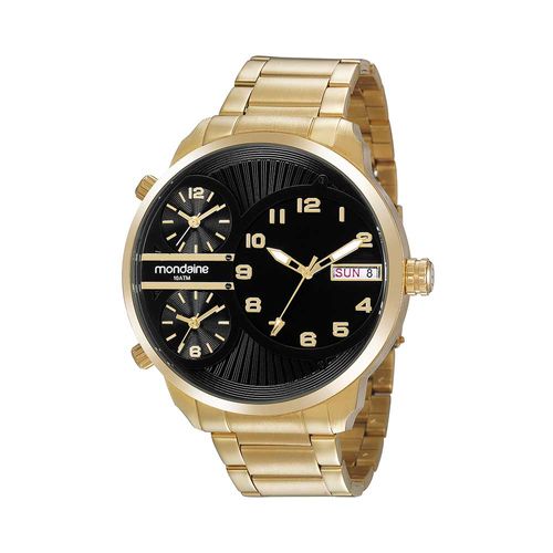 Relógio Masculino Multimáquina Dourado