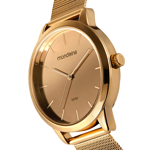 Relógio Feminino Espelhado Rose Gold