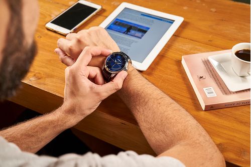 Relógio Masculino Casual Textura Croco Preto