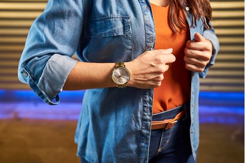 Relógio Feminino Casual Dourado