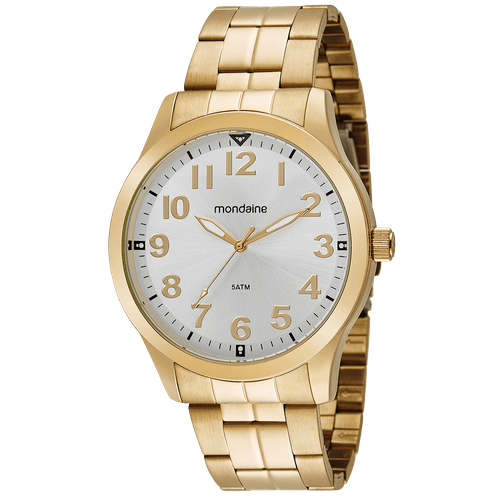 Relógio Masculino Casual Dourado