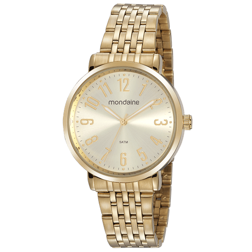 Relógio Feminino Casual Clássico Dourado