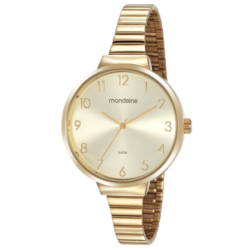 Relógio Feminino Minimalista Bracelete Dourado