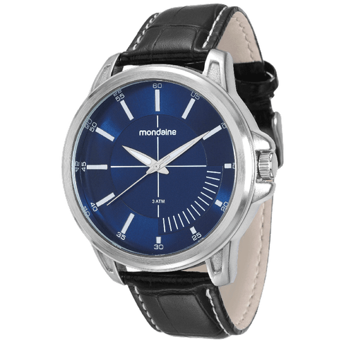 Relógio Masculino Casual Textura Croco Preto