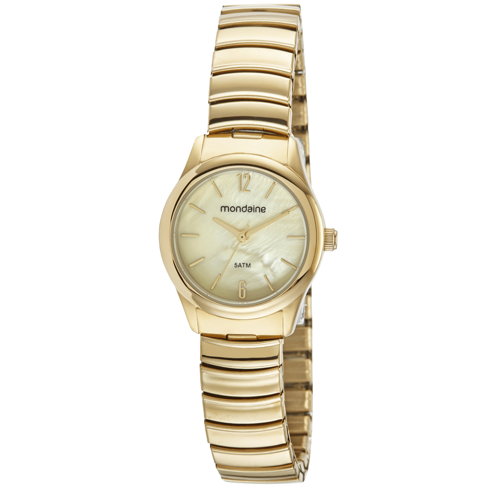 Relógio Feminino Dourado Cravejado Com Pedras Coloridas Mondaine  99095LPMVDE1 - Relógio Feminino Dourado Cravejado Com Pedras Coloridas  Mondaine 99095LPMVDE1 - MONDAINE