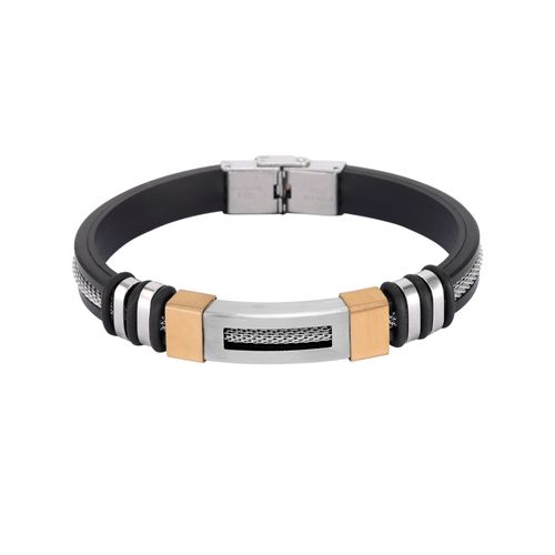 Kit Relógio Masculino Dourado com Pulseira