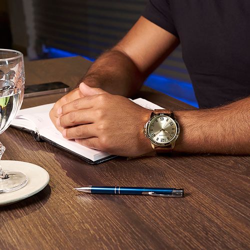 Relógio Masculino Casual Marrom