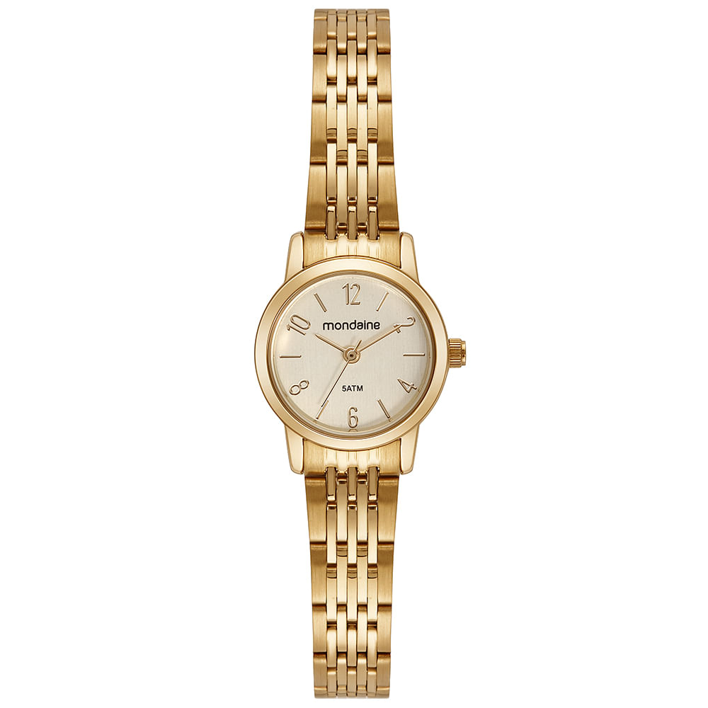 Relógio Feminino Clássico Dourado