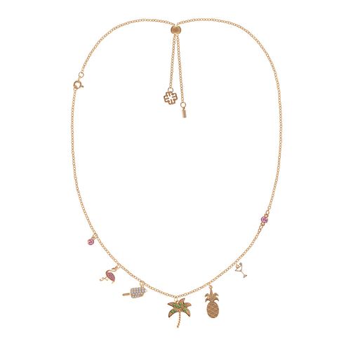 Brinde Colar Pingentes Rosé Gold
