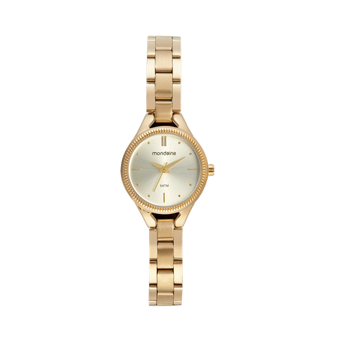 Relógio Feminino Aço Pequeno Minimalista Dourado