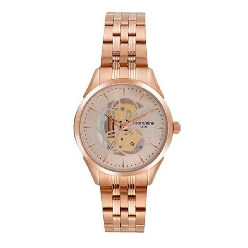 Relógio Feminino Maquinismo Aparente Rosé