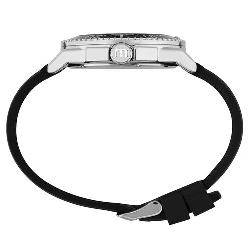 Relógio Masculino Esportivo Silicone Prata