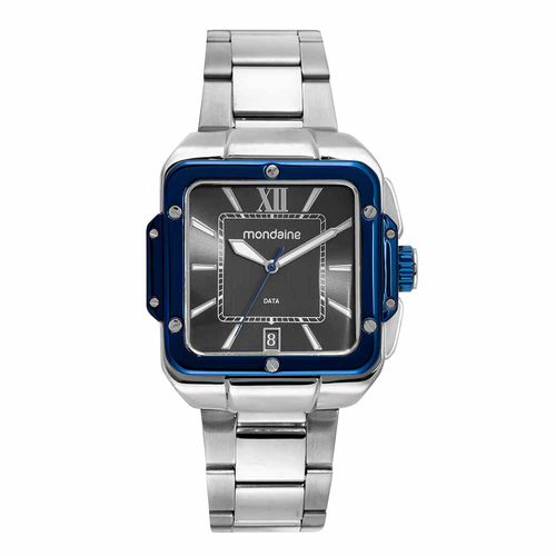 Relógio Masculino Quadrado Casual Bicolor