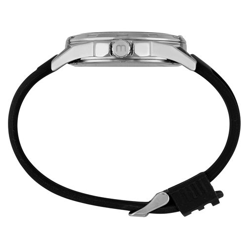 Relógio Masculino Multifunção Silicone Prata