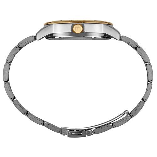 Relógio Feminino Cristais Bicolor