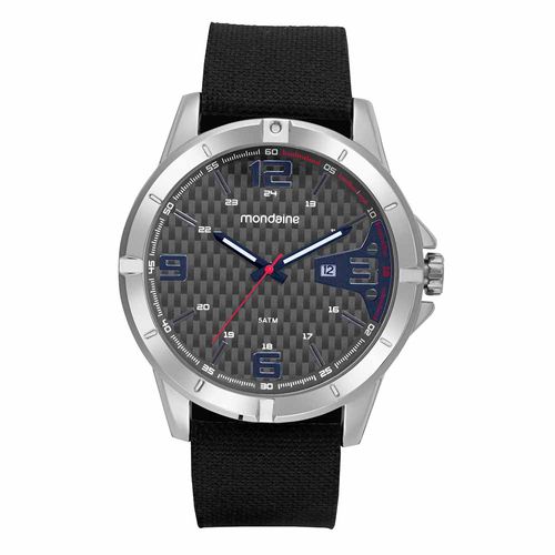 Relógio Masculino Casual Nylon Prata