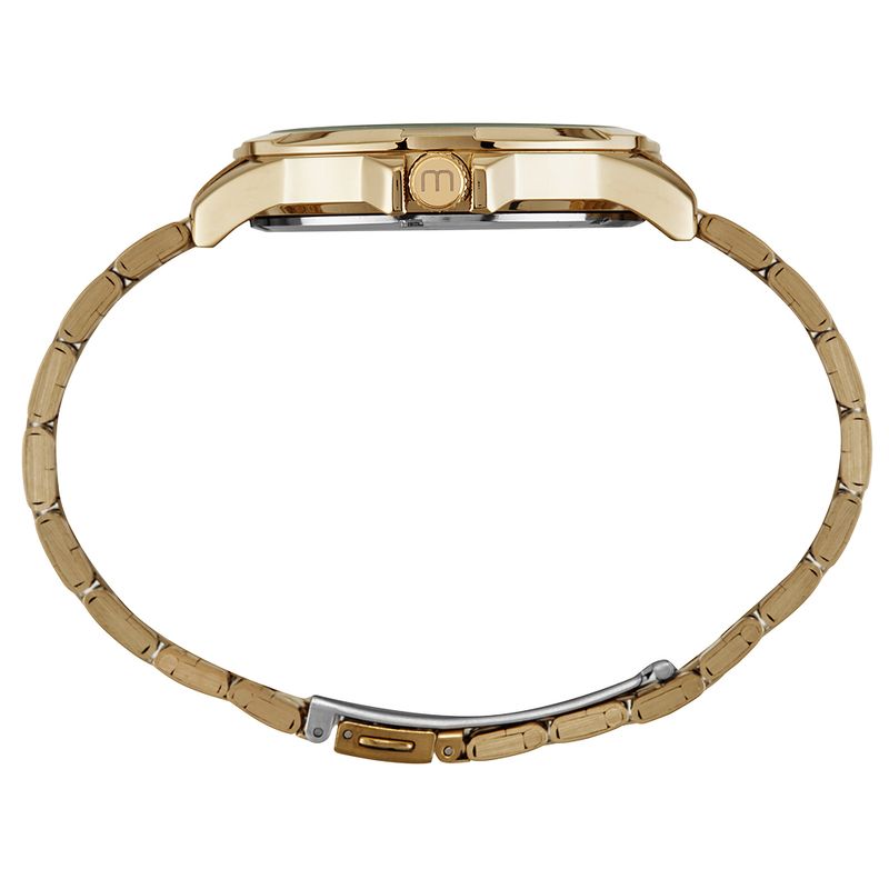 Relógio Masculino Visor Texturizado Dourado