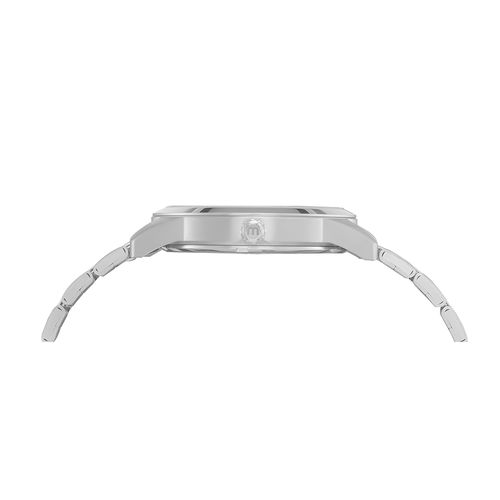 Relógio Feminino Casual Cristais Prata