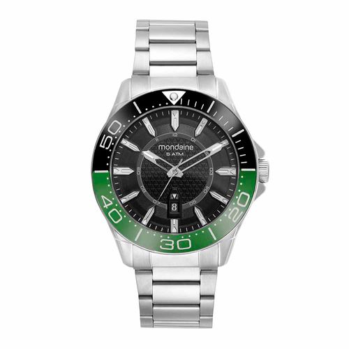 Relógio Masculino Casual Com Calendário Prata
