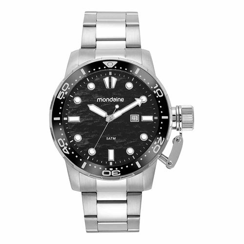 Relógio Masculino Casual Robusto Prata