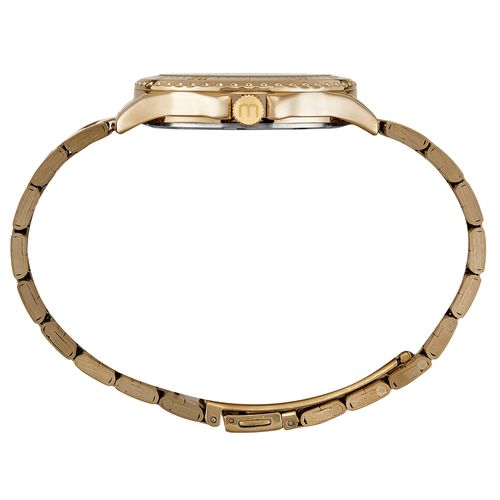 Relógio Feminino Multifunção Marcadores Luminosos Dourado