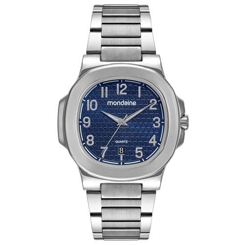 Relógio Masculino Quadrado Vintage Prata