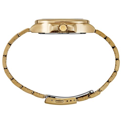 Relógio Masculino Quadrado Vintage Dourado