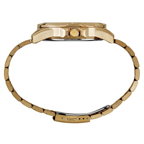 Relógio Masculino Multifunção Esportivo Dourado