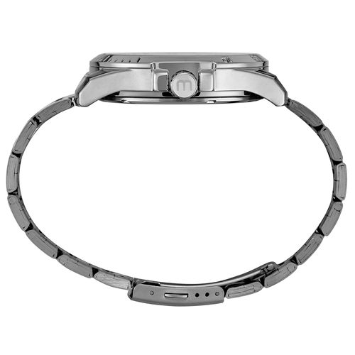 Relógio Masculino Casual Calendário Prata