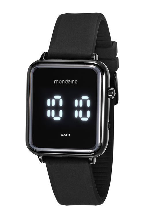 Kit Relógio Masculino Preto com Canivete Multiuso