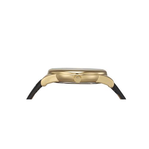 Relógio Masculino Social Com Calendário Dourado