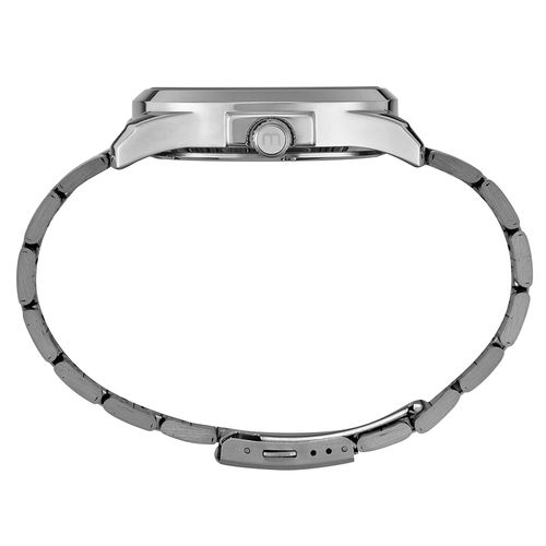 Relógio Masculino Visor Labirinto Prata